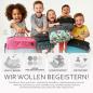 Preview: BAMBINIWELT Musikbox-Tasche für Hörwürfel z.B. Toniebox und Tigerbox Touch, verstellbare Innenfächer, Netzfach für Zubehör GROSS